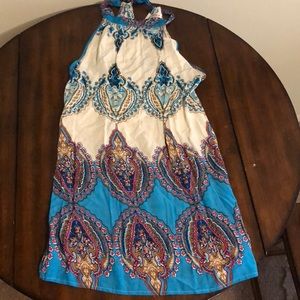 Sleeveless printed dress